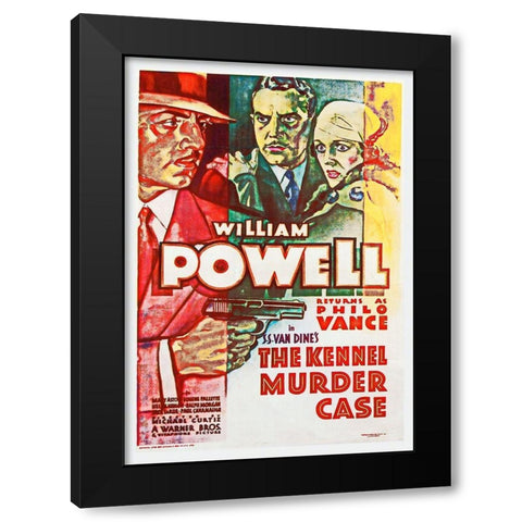 The Kennel Murder Case Black Modern Wood Framed Art Print by Hollywood Photo Archive