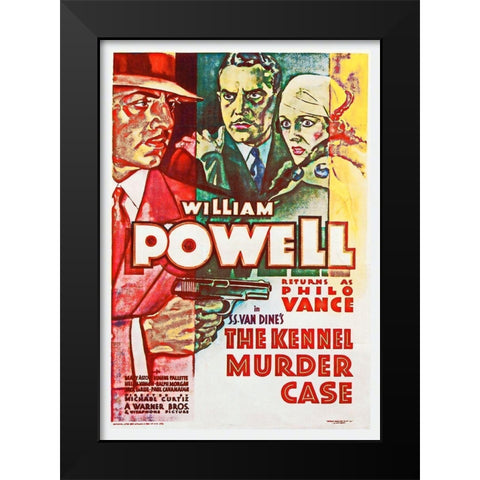 The Kennel Murder Case Black Modern Wood Framed Art Print by Hollywood Photo Archive