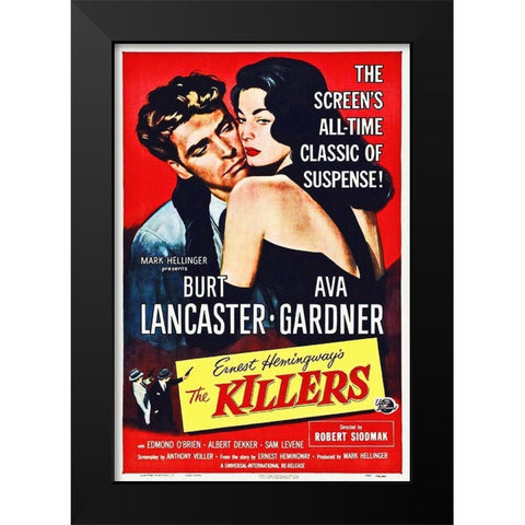 The Killers Black Modern Wood Framed Art Print by Hollywood Photo Archive