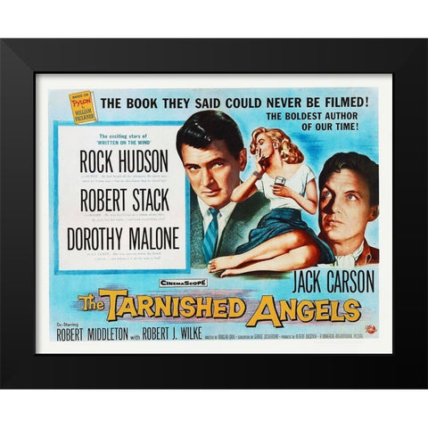 The Tarnished Angels Black Modern Wood Framed Art Print by Hollywood Photo Archive