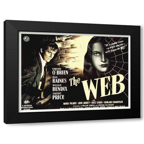 The Web Black Modern Wood Framed Art Print by Hollywood Photo Archive