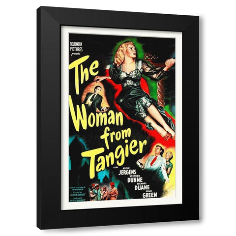 The Woman From Tangier Black Modern Wood Framed Art Print by Hollywood Photo Archive