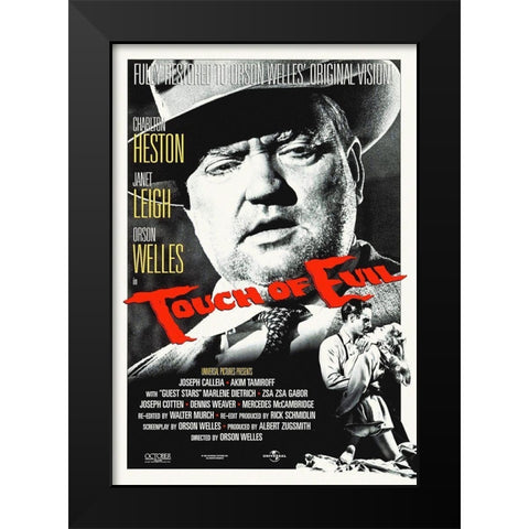 Touch Of Evil Black Modern Wood Framed Art Print by Hollywood Photo Archive