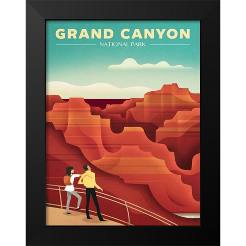 Grand Canyond National Park Black Modern Wood Framed Art Print by Wickstrom, Martin