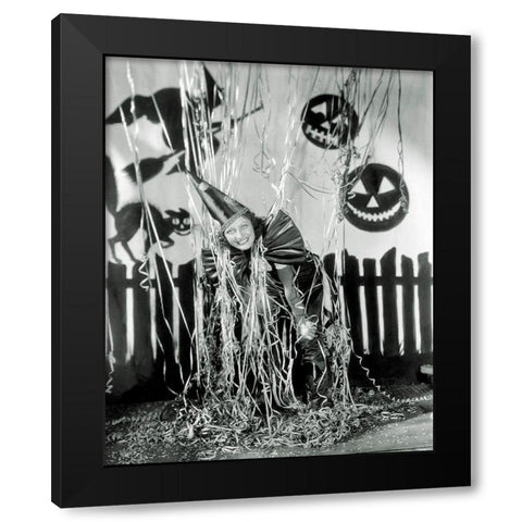Halloween - Joan Crawford Black Modern Wood Framed Art Print by Hollywood Photo Archive