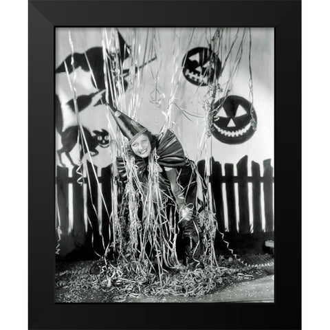 Halloween - Joan Crawford Black Modern Wood Framed Art Print by Hollywood Photo Archive