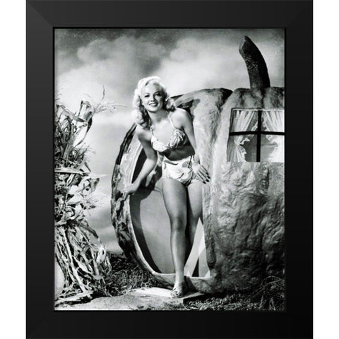 Halloween - Myrna Dell Black Modern Wood Framed Art Print by Hollywood Photo Archive