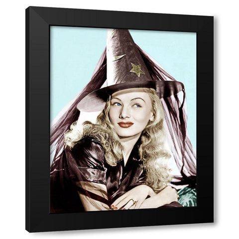 I Married a Witch - Veronica Lake Black Modern Wood Framed Art Print by Hollywood Photo Archive