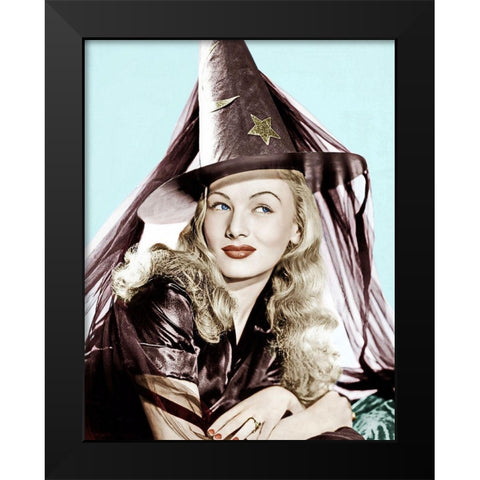 I Married a Witch - Veronica Lake Black Modern Wood Framed Art Print by Hollywood Photo Archive