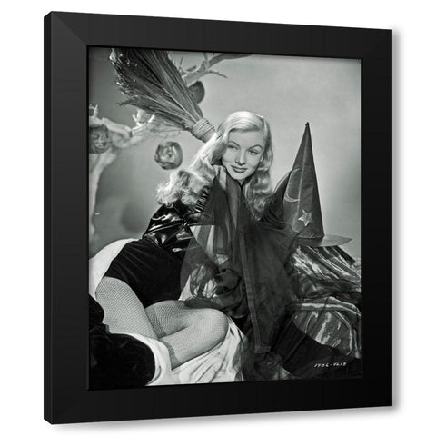 I Married a Witch - Veronica Lake Black Modern Wood Framed Art Print by Hollywood Photo Archive