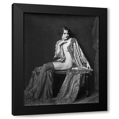 Jean Ackerman Black Modern Wood Framed Art Print by Hollywood Photo Archive