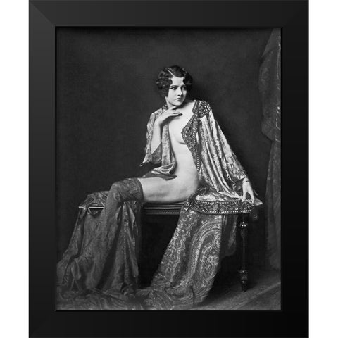 Jean Ackerman Black Modern Wood Framed Art Print by Hollywood Photo Archive