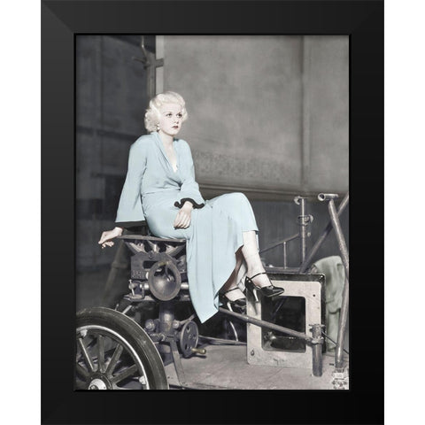 Jean Harlow - The Beast of the City Black Modern Wood Framed Art Print by Hollywood Photo Archive