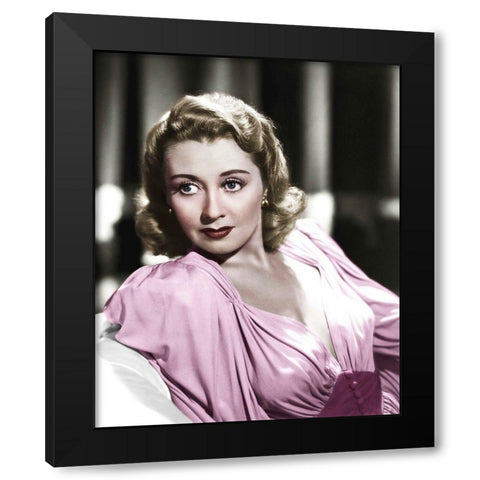 Joan Blondell Black Modern Wood Framed Art Print by Hollywood Photo Archive