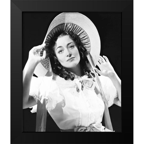 Joan Crawford Black Modern Wood Framed Art Print by Hollywood Photo Archive