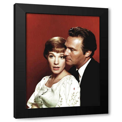 Julie Andrews - The Sound of Music Black Modern Wood Framed Art Print by Hollywood Photo Archive
