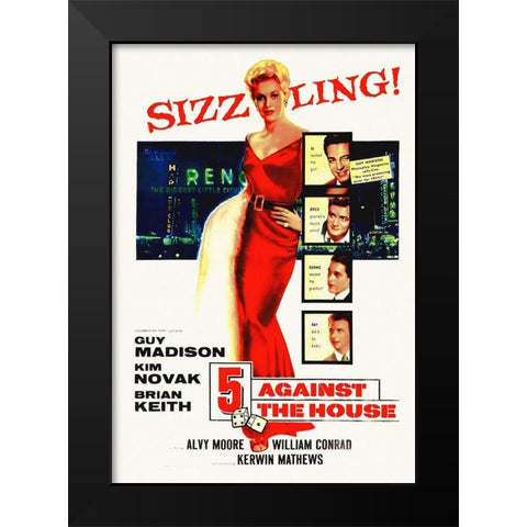 5 Against the House Black Modern Wood Framed Art Print by Hollywood Photo Archive