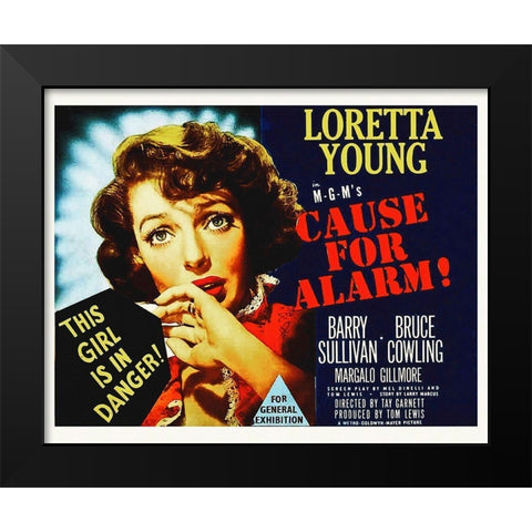 Cause for Alarm! Black Modern Wood Framed Art Print by Hollywood Photo Archive