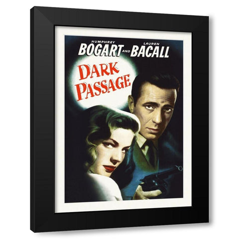 Dark Passage Black Modern Wood Framed Art Print with Double Matting by Hollywood Photo Archive