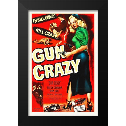 Gun Crazy Black Modern Wood Framed Art Print by Hollywood Photo Archive