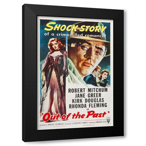 Out of the Past Black Modern Wood Framed Art Print by Hollywood Photo Archive
