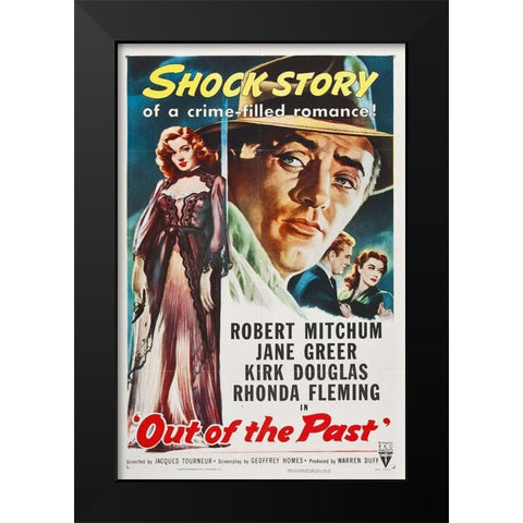 Out of the Past Black Modern Wood Framed Art Print by Hollywood Photo Archive