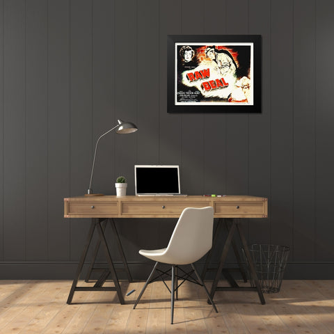 The Raw Deal Black Modern Wood Framed Art Print by Hollywood Photo Archive