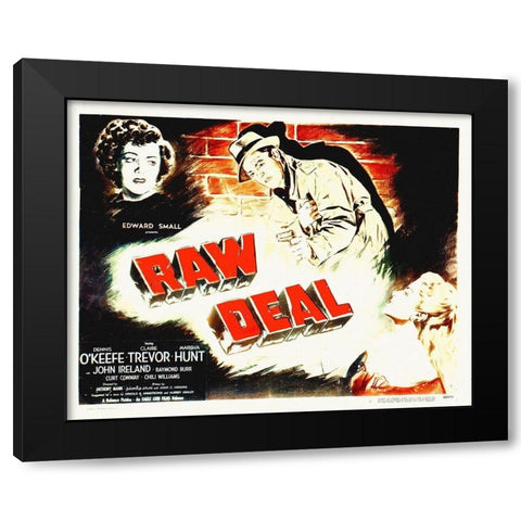 The Raw Deal Black Modern Wood Framed Art Print by Hollywood Photo Archive