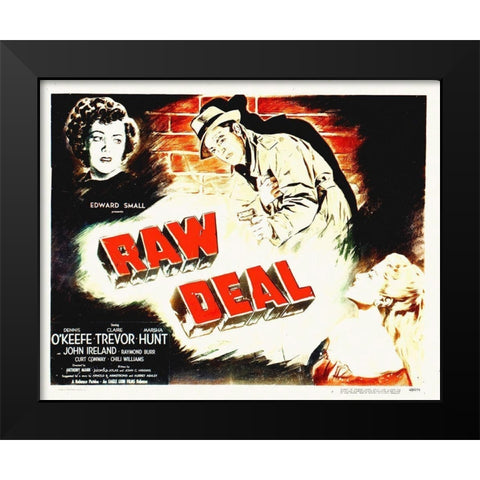The Raw Deal Black Modern Wood Framed Art Print by Hollywood Photo Archive