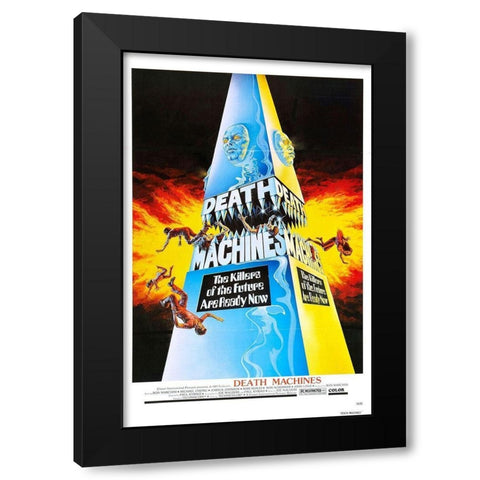 Death Machines Black Modern Wood Framed Art Print with Double Matting by Hollywood Photo Archive