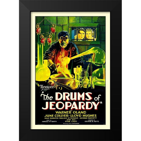 The Drums of Jeopardy Black Modern Wood Framed Art Print by Hollywood Photo Archive