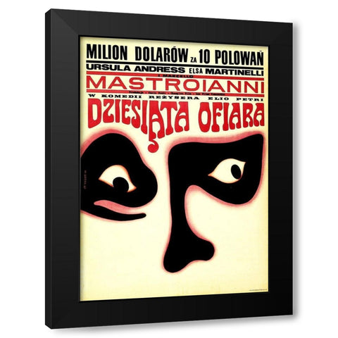 Polish - The Tenth Victim Black Modern Wood Framed Art Print with Double Matting by Hollywood Photo Archive