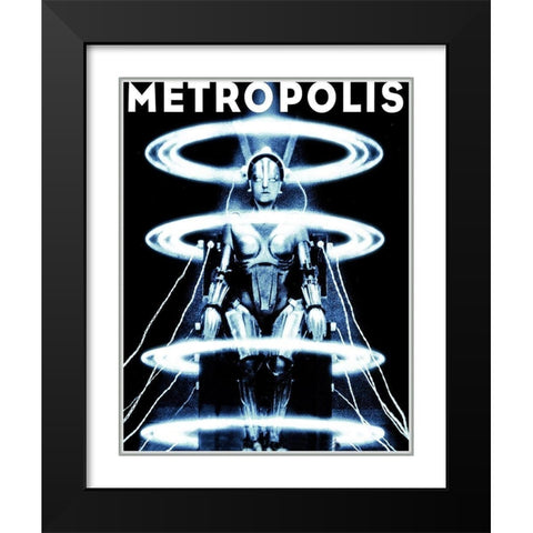 Metropolis Black Modern Wood Framed Art Print by Hollywood Photo Archive