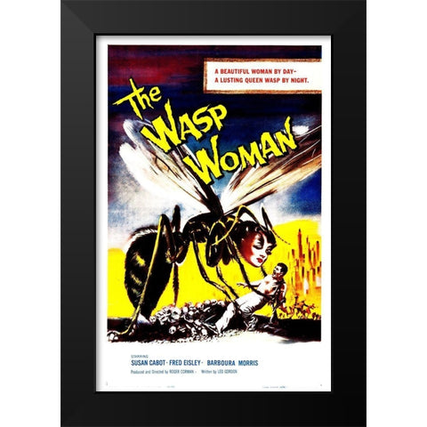 The Wasp Woman, 1959 Black Modern Wood Framed Art Print by Hollywood Photo Archive