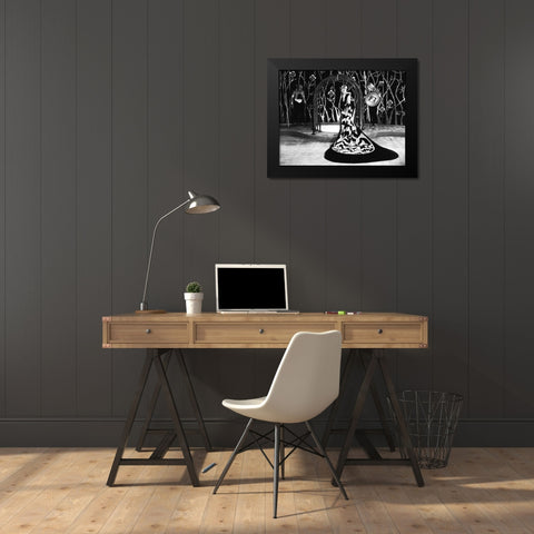 Brigitte Helm - Production Still Black Modern Wood Framed Art Print by Hollywood Photo Archive