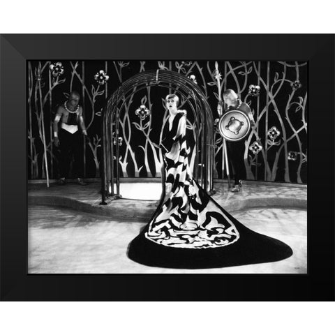 Brigitte Helm - Production Still Black Modern Wood Framed Art Print by Hollywood Photo Archive
