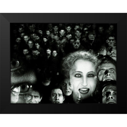 Metropolis - Production Still Black Modern Wood Framed Art Print by Hollywood Photo Archive