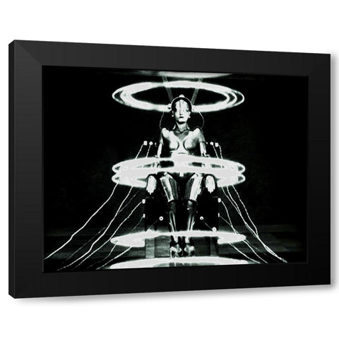Metropolis - Maschinenmensch - Production Still Black Modern Wood Framed Art Print with Double Matting by Hollywood Photo Archive