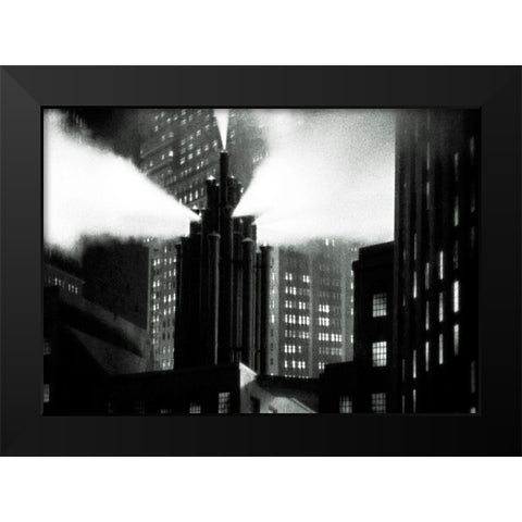 Metropolis - Production Still Black Modern Wood Framed Art Print by Hollywood Photo Archive