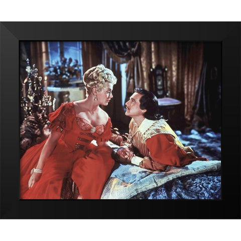 The Three Musketeers - Production Still - Lana Turner and Gene Kelly Black Modern Wood Framed Art Print by Hollywood Photo Archive