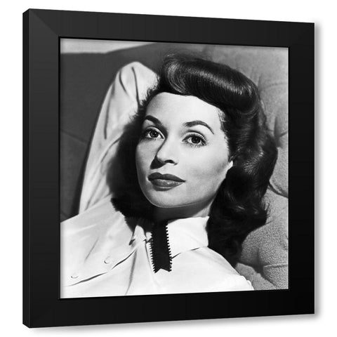 Lilli Palmer Black Modern Wood Framed Art Print by Hollywood Photo Archive