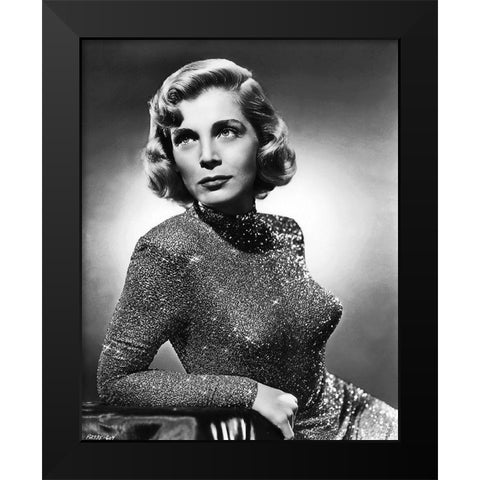 Lizabeth Scott Black Modern Wood Framed Art Print by Hollywood Photo Archive
