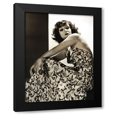 Lupe Velex Black Modern Wood Framed Art Print with Double Matting by Hollywood Photo Archive