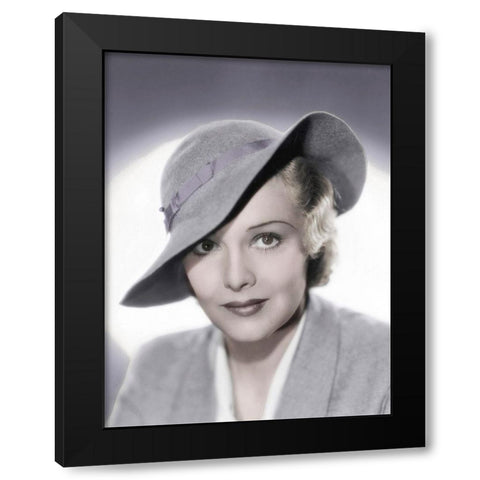 Madeleine Carroll - Secret Agent Black Modern Wood Framed Art Print by Hollywood Photo Archive