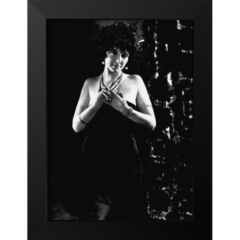 Mae Busch Black Modern Wood Framed Art Print by Hollywood Photo Archive