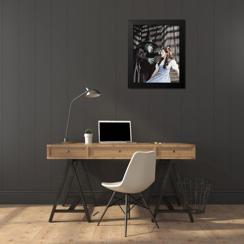 Margaret Hamilton Black Modern Wood Framed Art Print by Hollywood Photo Archive