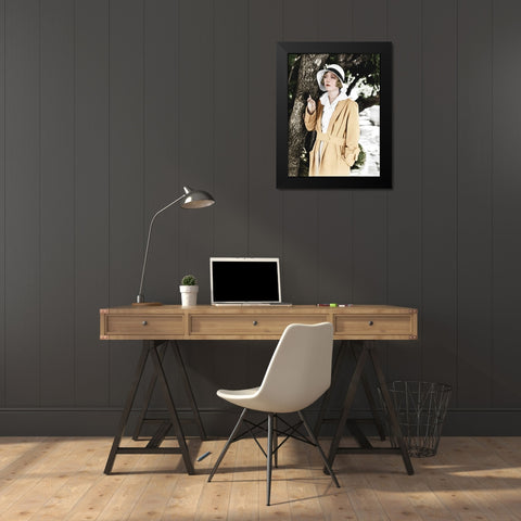 Marion Davies Black Modern Wood Framed Art Print by Hollywood Photo Archive