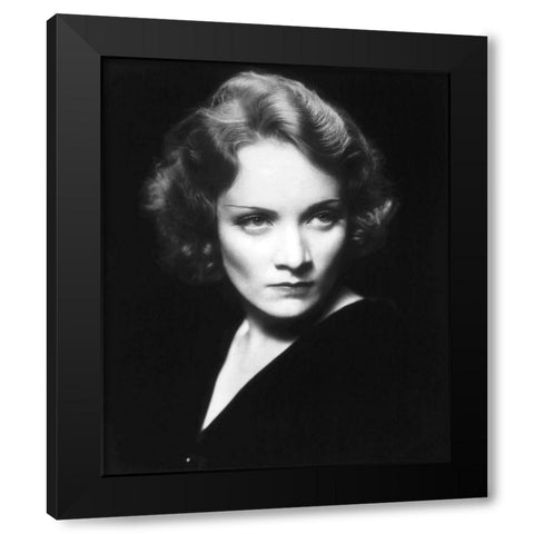 Marlene Dietrich Black Modern Wood Framed Art Print by Hollywood Photo Archive