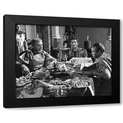 Marlon Brando Black Modern Wood Framed Art Print by Hollywood Photo Archive