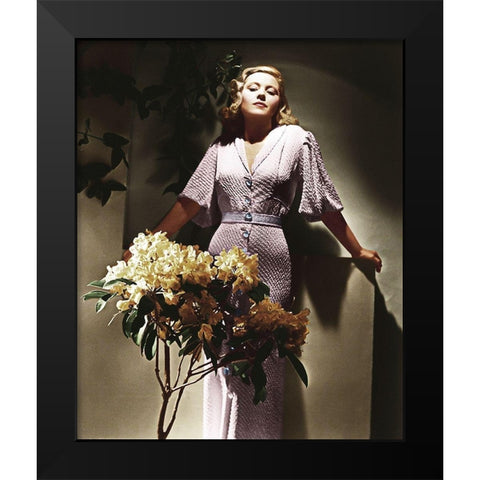 Mary Carlisle Black Modern Wood Framed Art Print by Hollywood Photo Archive